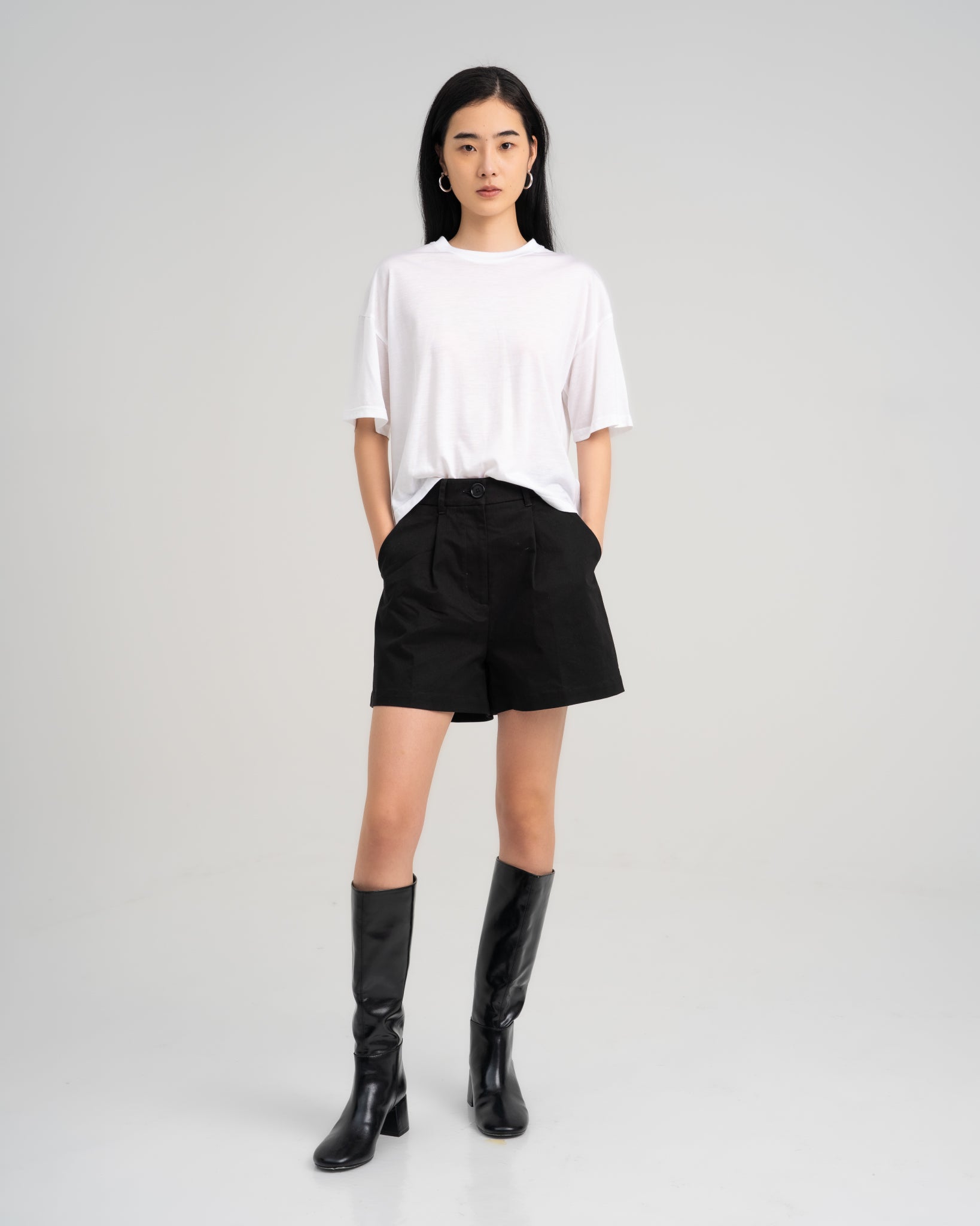 Women Tencel Lyocell Relaxed Tee White 