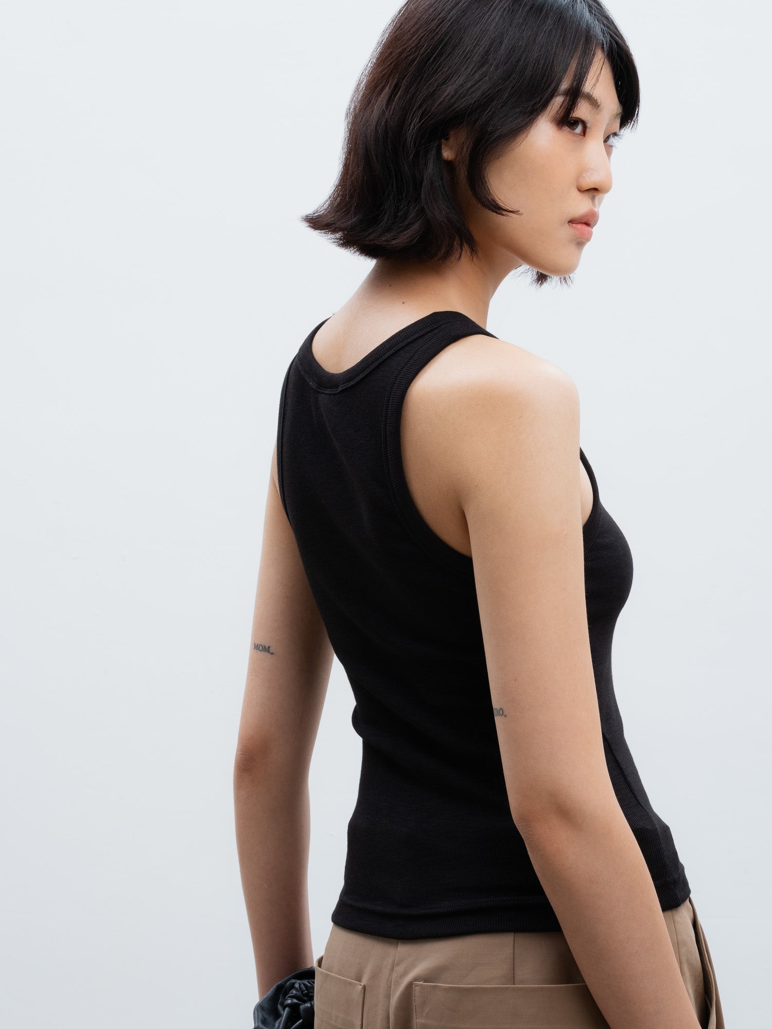 Rhea Tank in Black